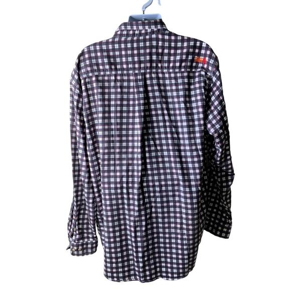 Ariat Work Flame Resistant Plaid Button Down Shirt Mens XXL Tall Long Sleeve Top - Picture 2 of 12